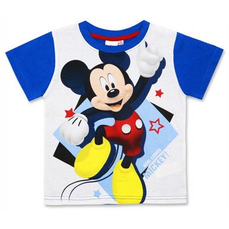 SETINO Bavlněné tričko MICKEY MOUSE SVĚTLE MODRÉ 104 cm