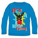 Dětské tričko Zajíček Bing dlouhý rukáv světle modré (velikost 116 cm)