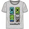 Dětské tričko s krátkým rukávem s monstry z počítačové hry Minecraft. Základní vlastnosti:rozměry (šxv): 37x52 cm. velikost postavy: cca 128 cm. věk: cca 8 let. obrázek je nažehlený. barva: světle šedá. záda bez vzoru. 95% bavlna, 5% viskóza. licenční výrobek. praní na 40°C. 