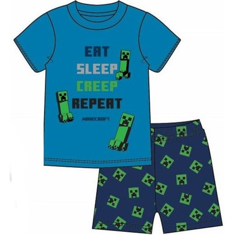 FASHION UK Bavlněné pyžamo MINECRAFT EAT 116 cm