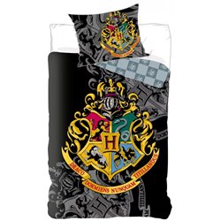 Dětské povlečení Harry Potter Bradavice Grey 03