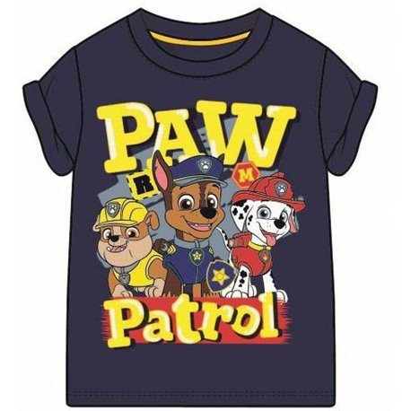 FASHION UK Bavlněné tričko PAW PATROL 363 MODRÉ 128 cm