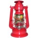 Plechová petrolejová lampa MEVA 864 (červená)
