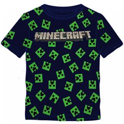 FASHION UK Bavlněné tričko MINECRAFT CREEPER FACE 116 cm