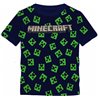 Dětské tričko s krátkým rukávem poseté obličeji Creeperů z počítačové hry Minecraft. Základní vlastnosti:rozměry (šxv): 35x48 cm. velikost postavy: cca 116 cm. věk: cca 6 let. obrázek je nažehlený. tmavě modrá záda s obličejemi Creeperů. 100% bavlna. licenční výrobek. praní na 40°C. 