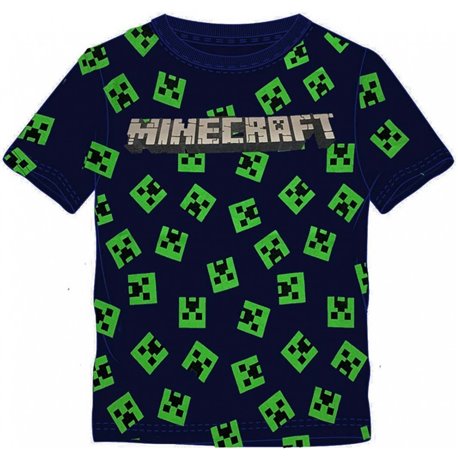 FASHION UK Bavlněné tričko MINECRAFT CREEPER FACE 128 cm