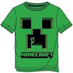 FASHION UK Bavlněné tričko MINECRAFT CREEPER zelené 116 cm