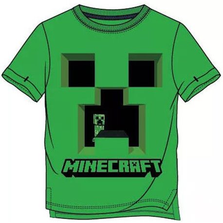 FASHION UK Bavlněné tričko MINECRAFT CREEPER zelené 116 cm