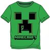 Dětské tričko s krátkým rukávem s obličejem Creepera z počítačové hry Minecraft. Základní vlastnosti:rozměry (šxv): 38x54 cm. velikost postavy: cca 128 cm. věk: cca 8 let. obrázek je nažehlený. zelená záda bez vzoru. 100% bavlna. licenční výrobek. praní na 40°C. 