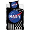 Dětské bavlněné povlečení s motivem vesmírné agentury NASA. Základní vlastnosti:rozměry (šxd): 140x200, 70x90 cm. tolerance rozměrů: +- 3 cm. bavlněné povlečení. zapínání na zip. z každé strany je jiný vzor. praní 60°C. 
