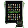 Dětský sáček na přezůvky Minecraft Multicharakter je praktický vak na sportovní potřeby. Základní vlastnosti:rozměry (šxv): 33x42 cm. 100% polyester. obě strany mají stejný vzor. omyvatelný hadříkem. licenční výrobek. 