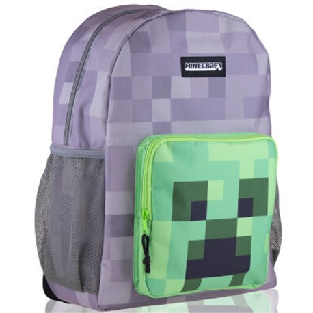 ASTRA Batoh MINECRAFT CREEPER ŠEDÝ 30x13x40 cm