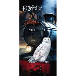 JERRY FABRICS Bavlněná osuška HARRY POTTER HEDWIG 70x140 cm