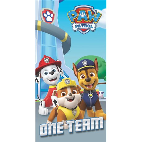 JERRY FABRICS Bavlněná osuška PAW PATROL-TLAPKOVÁ PATROLA 201 70x140 cm