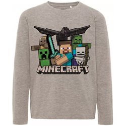 FASHION UK Bavlněné tričko MINECRAFT dlouhý rukáv 152 cm