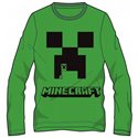 Dětské tričko Minecraft zelené dlouhý rukáv (velikost 152 cm)