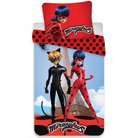 JERRY FABRICS Bavlněné povlečení MIRACULOUS LADYBUG 059 140x200, 70x90 cm