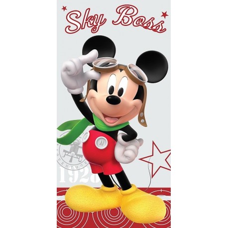 JERRY FABRICS Osuška Mickey Mouse Pilot 75x150 cm