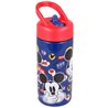 Dětská láhev na pití Mickey Mouse Hey je potřebná pomůcka do školy i na výlety, aby Vaše děti měly dostatek tekutin. Základní vlastnosti:pro děti od 4 let. barva: modrá. objem: 410 ml. z každé strany je jiný vzor. rozměry (šxv): 6x15 cm. láhev má úchop pro snadné nošení. pítko lze sklopit pro zabránění vylití. pítko je propojené s brčkem pro nasávání tekutiny. materiál: plast. BPA free. licenční výrobek. nelze mýt v myčce. nepoužívat v mikrovlnné troubě.Upozornění: Před použitím a po použití láhev umyjte. Nevystavujte láhev dlouho na slunci.