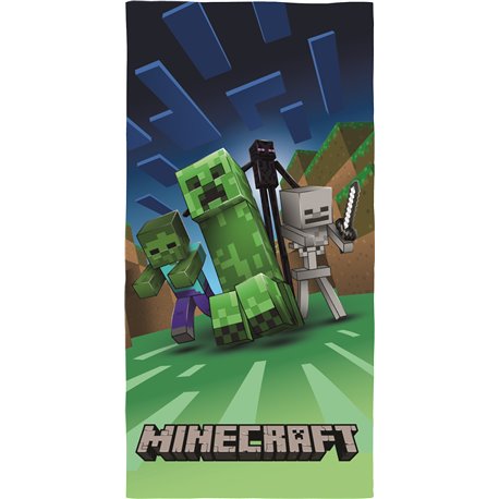 HALANTEX Bavlněná osuška MINECRAFT MONSTERS 70x140 cm