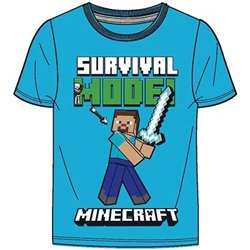 FASHION UK Bavlněné tričko MINECRAFT SURVIVAL MODE 116 cm