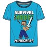 Dětské tričko Minecraft Survival Mode s krátkým rukávem s monstry z počítačové hry Minecraft. Základní vlastnosti:rozměry (šxv): 40x56 cm. velikost postavy: cca 134 cm. věk: cca 9 let. obrázek je nažehlený. barva: světle modrá. záda bez vzoru. 100% bavlna. licenční výrobek. praní na 40°C. 