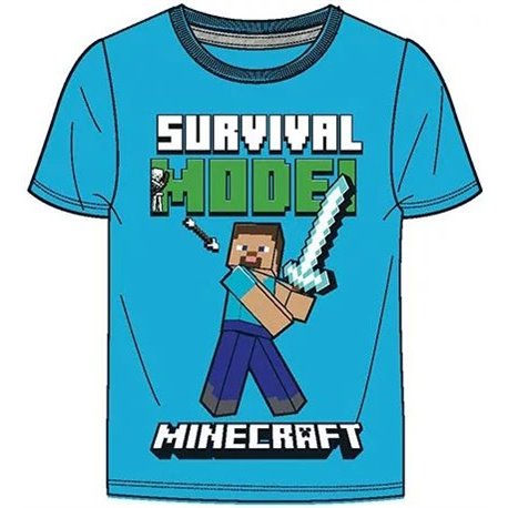 FASHION UK Bavlněné tričko MINECRAFT SURVIVAL MODE 140 cm