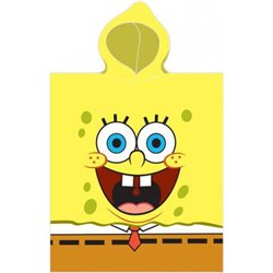 CARBOTEX Bavlněné pončo SPONGEBOB ŽLUŤOCH 55x110 cm