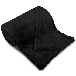 SVITAP Mikroflanelová deka SLEEPWELL černá 150x200 cm