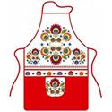Kuchyňská zástěra Slovácko červené 50x76 cm