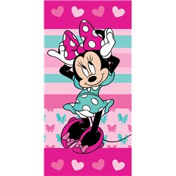 JERRY FABRICS Bavlněná osuška MINNIE HEARTS 04 70x140 cm