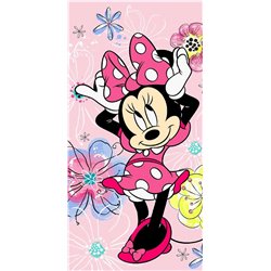 JERRY FABRICS Bavlněná osuška MINNIE PINK BOW 70x140 cm