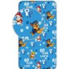 Dětské bavlněné prostěradlo Paw Patrol na standardní postel s motivem z animovaného seriálu Paw Patrol (Tlapková patrola). Základní vlastnosti:rozměry (šxd): 90x200 cm. pro matrace vysoké až 25 cm. bavlněné prostěradlo. vypínací guma v rozích prostěradla. licenční výrobek. 