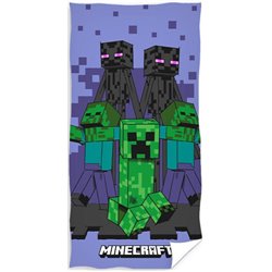 CARBOTEX Bavlněná osuška MINECRAFT ENDERMAN MONSTER 70x140 cm