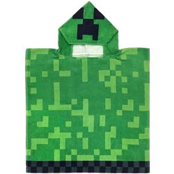 CARBOTEX Bavlněné pončo MINECRAFT CREEPER EXPLODE 50x115 cm