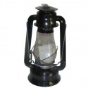 Plechová petrolejová lampa 30 cm (černá) 2.jakost