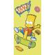 Osuška Simpsons Bart skate yellow - 75 x 150 cm