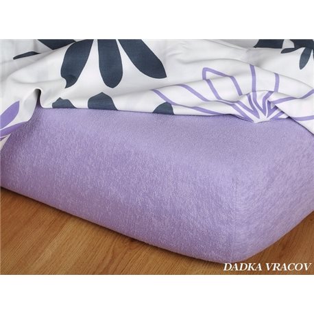 Froté prostěradlo 60x120 cm (fialové)