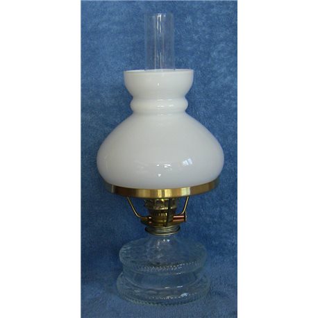 Petrolejová lampa Romantik s opálovým stínítkem