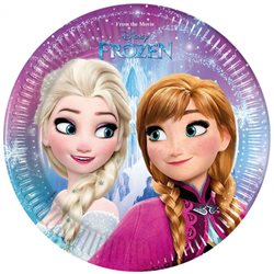 Dětské party talíře Frozen 19 cm (8 ks)