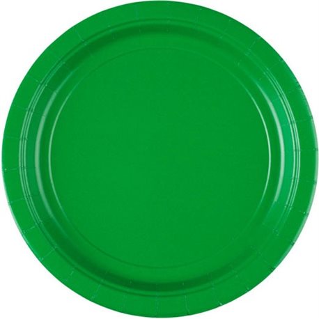 Dětské party talíře zelené
