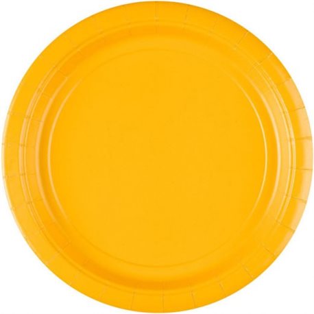 Dětské party talíře žluté