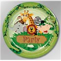 Dětské party talíře Jungle 23 cm (10 ks)