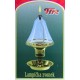 Dekorativní petrolejová lampa s mosazným stojanem (zvonek)