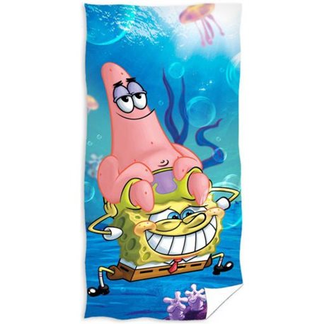 CARBOTEX Osuška SpongeBob a Patrik 70x140 cm