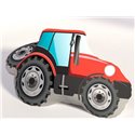 Dětský polštářek Traktor červený (tvarovaný)