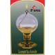 Dekorativní petrolejová lampa s mosazným stojanem (koule)