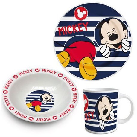 ELI Dětská sada porcelánového nádobí MICKEY MOUSE 3ks