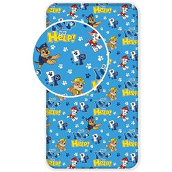 Jerry Fabrics Prostěradlo Paw Patrol Help PP137 modré 90x200 cm