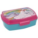Dětský box na svačinu Unicorn (světle modrý)